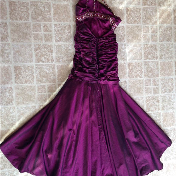 Magenta Prom Dress / Evening Gown - Picture 6 of 7